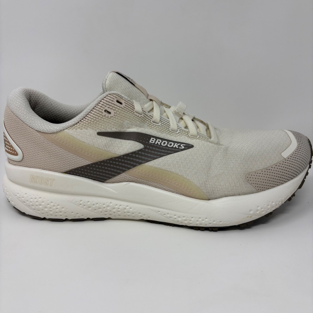 Brooks Ghost 16 Weatherized Womens Size 9 Cream Grey Running Shoes (1204251B184)